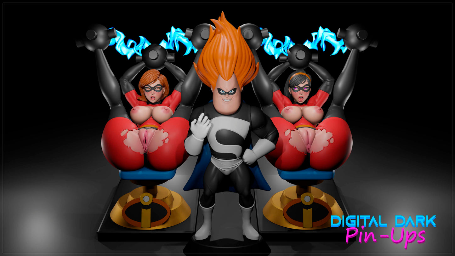 Elastagirl and Invisible Girl