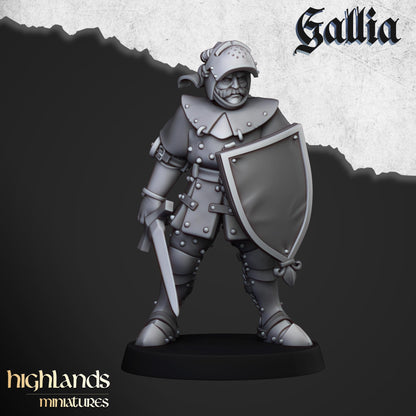 Gallia Knights on foot