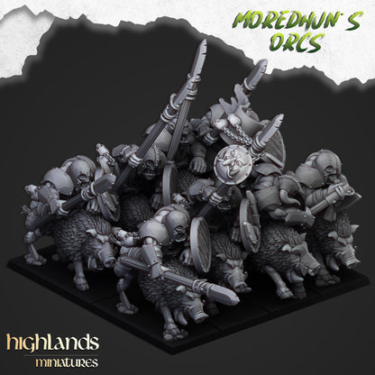Mordehuns Mounted Orcs on boars