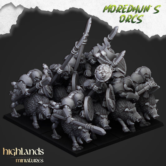 Mordehuns Mounted Orcs on boars