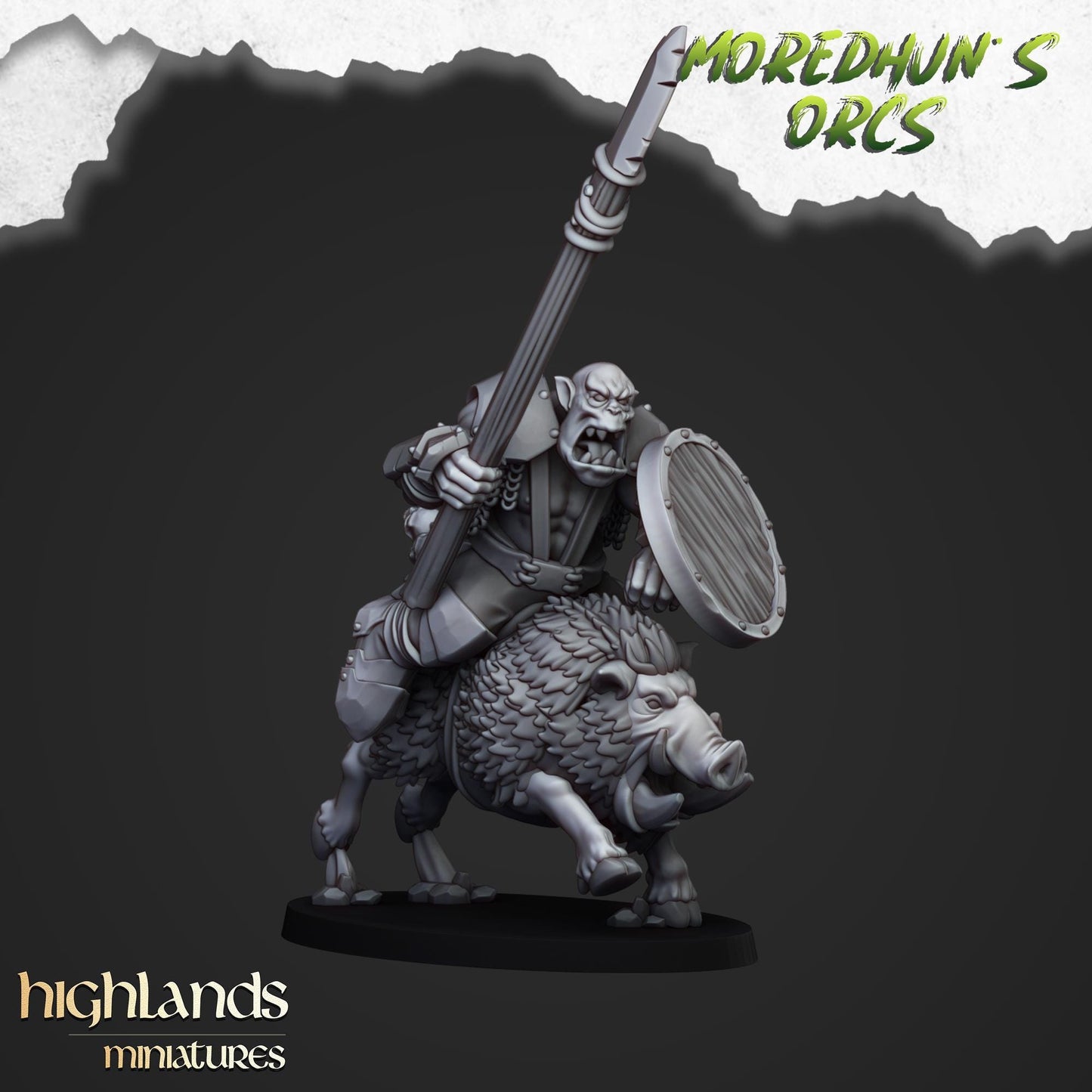 Mordehuns Mounted Orcs on boars