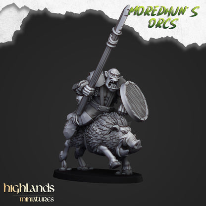 Mordehuns Mounted Orcs on boars