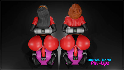 Elastagirl and Invisible Girl on Sybian