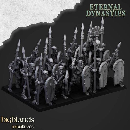 Eternal Dynasties Skeletons w/ Spears