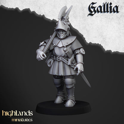 Gallia Knights on foot
