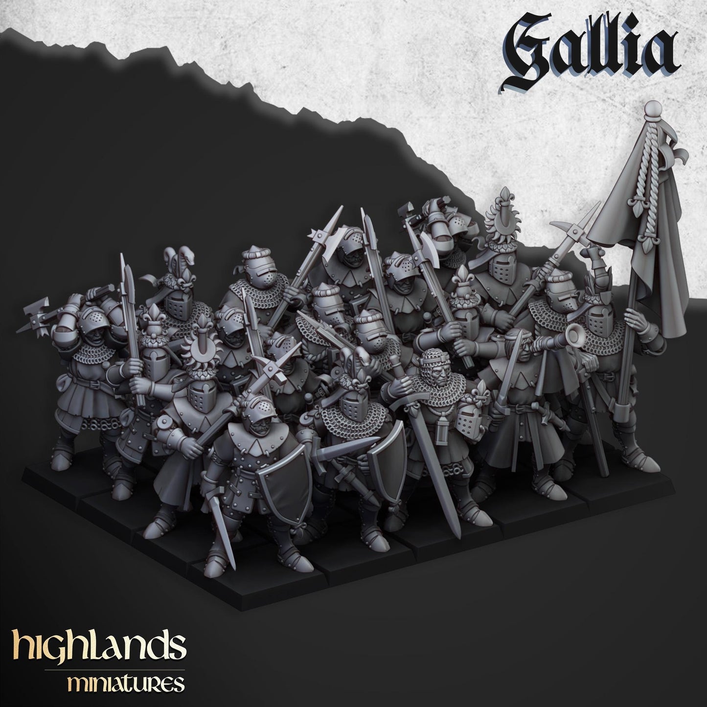 Gallia Knights on foot