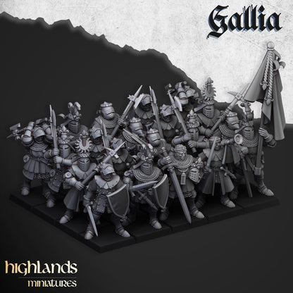 Gallia Knights on foot
