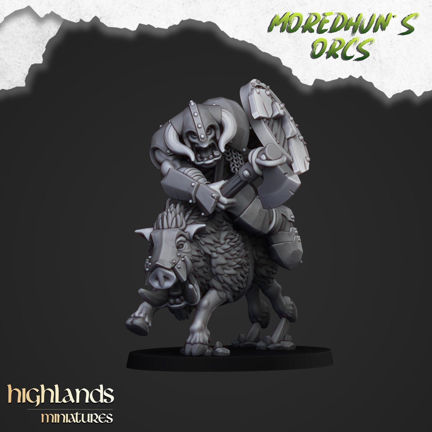 Mordehuns Mounted Orcs on boars
